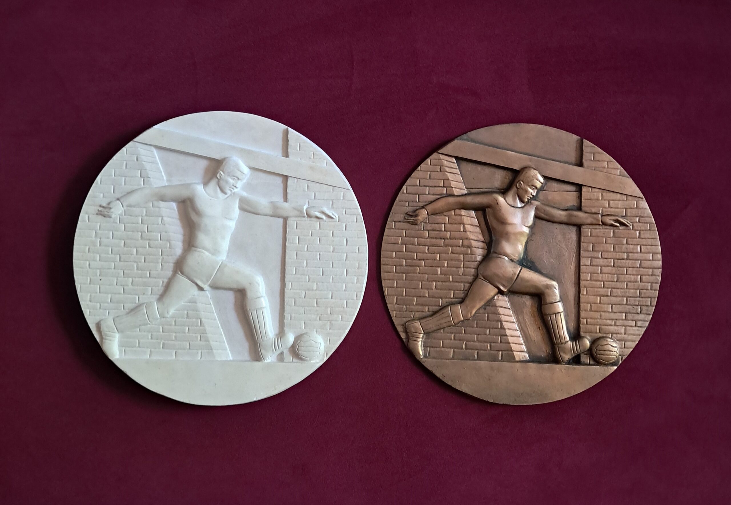 n. 3489 – Gesso e bronzo per medaglia F.I.G.C. – ”Settore Tecnico Firenze” anno 1974