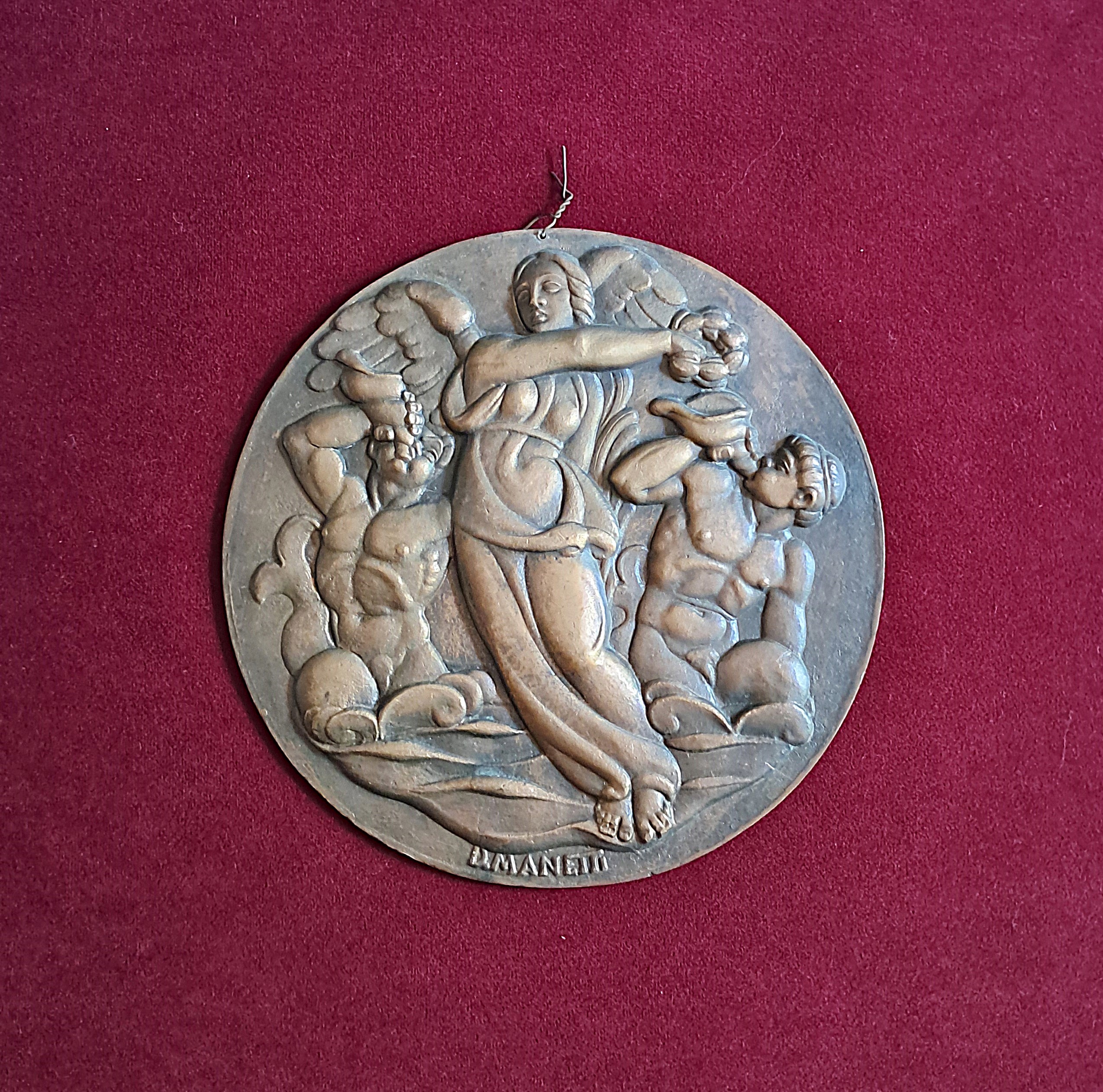 Catalogo Storico rif. Tav. 16 n. 440 su disegno di Manetti – Bronzo per medaglia ”Campionati del Mondo di Nuoto del 1934”