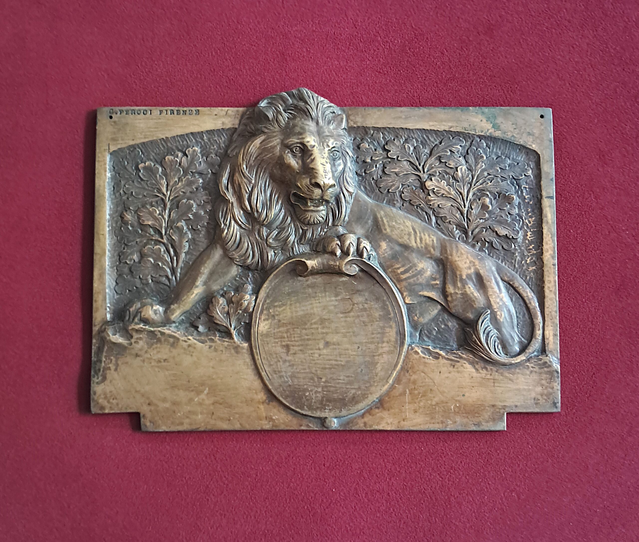 Catalogo Storico rif. Tav. 60 n. 522 Targa ”Leone” Feroci