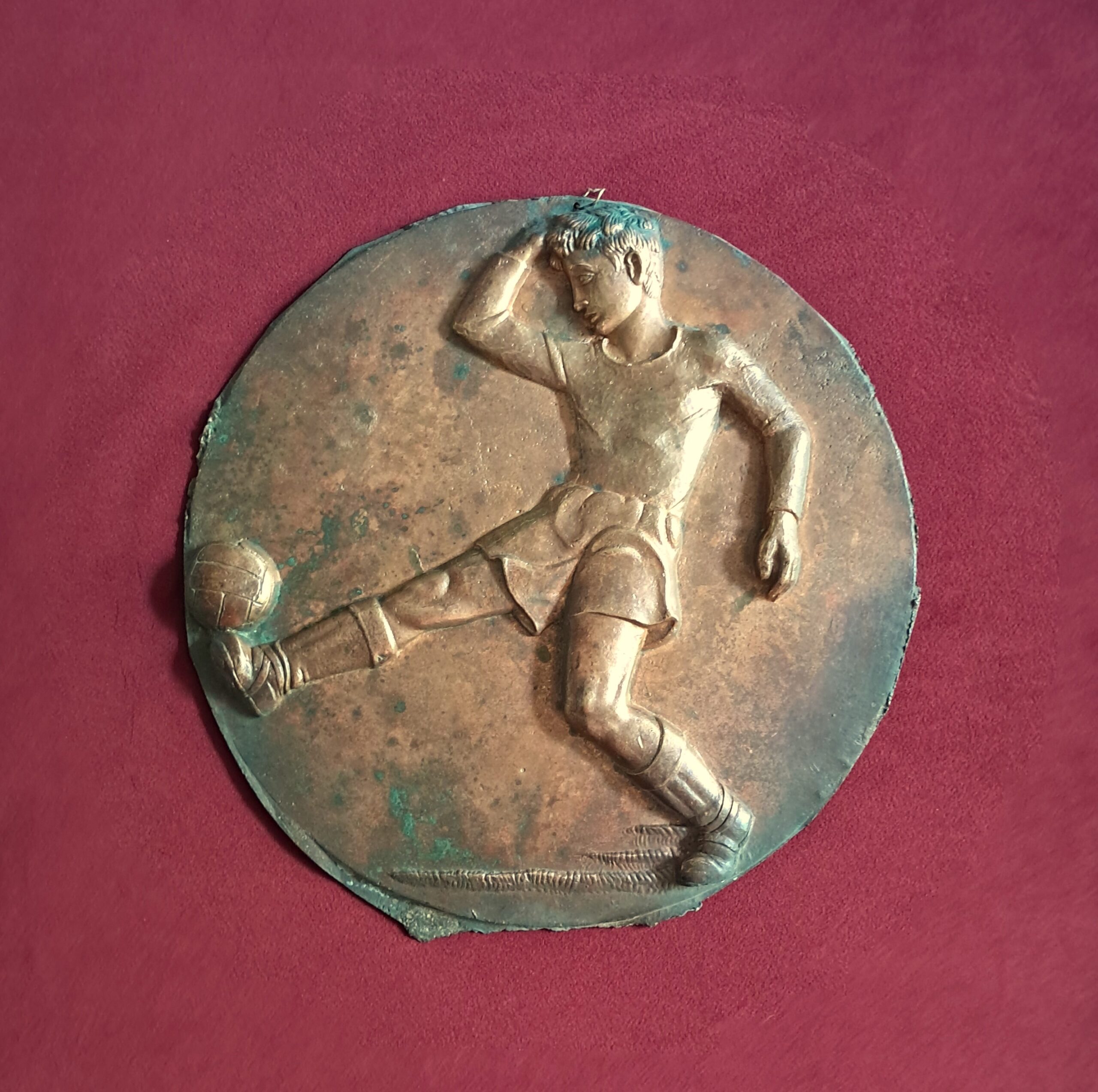 Bronzo per vecchia medaglia soggetto ”Calcio”