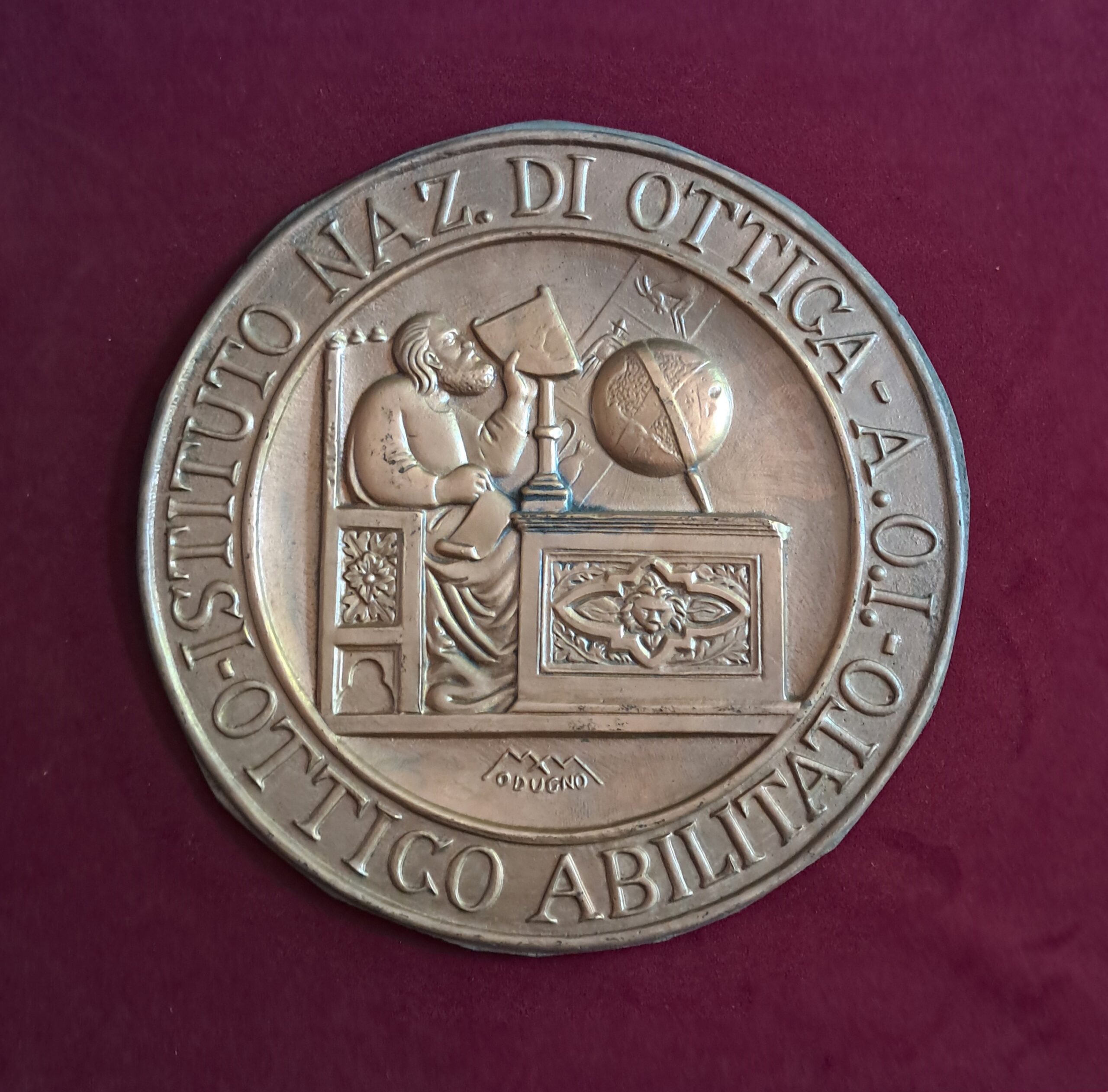 n. 1874 – Bronzo per medaglia ‘Istituto Nazionale di Ottica’ su disegno di M. Modugno